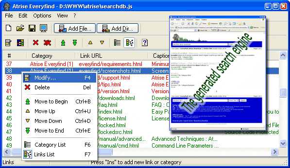 Atrise Everyfind Screenshot